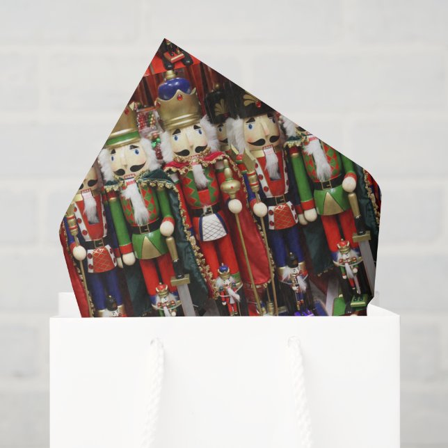 Papel De Seda Três Crackers Sábios - Soldados Quebra-Nozes (Sacola de presentes)