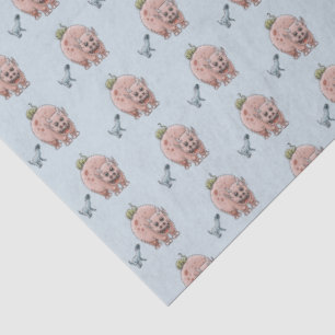 Papel De Seda Três Dinossauros Fantásticos Cutos