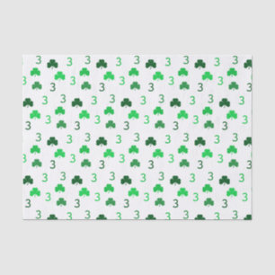 Papel De Seda Três É Um aniversário de 3 anos De Dia de São Patr