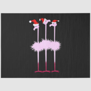 Papel De Seda Três Flamingo de Natal