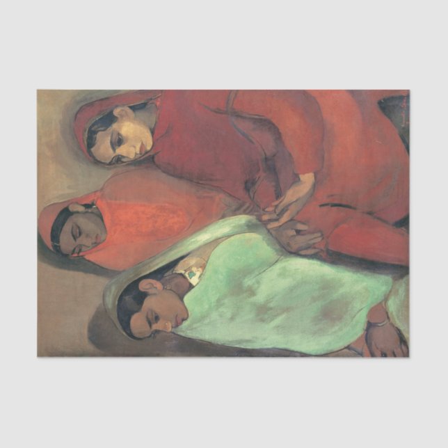 Papel De Seda Três garotas por Amrita Sher-Gil (Frente )