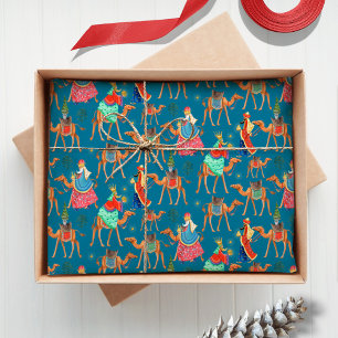 Papel De Seda Três Homens Sábios Los Reyes magos feriado de Nata