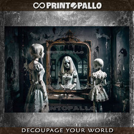 Papel De Seda Três irmãs. Fantasma no espelho