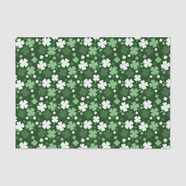 Papel De Seda Trevo Verde, Dia de São Patrício (Frente )