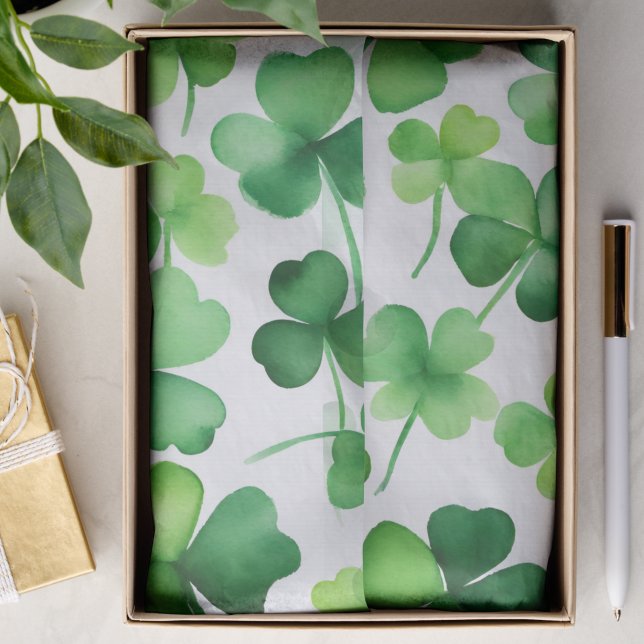 Papel De Seda Trevos Verdes (Criador carregado)