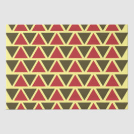 Papel De Seda Triângulo Vermelho Verde Geométrico