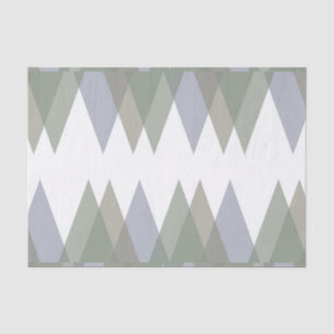 Papel De Seda Triângulos Khaki