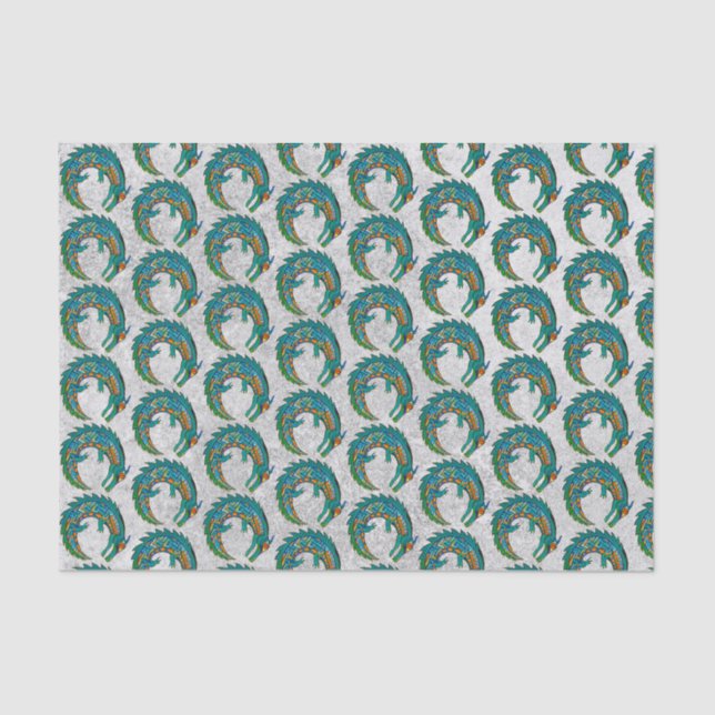 Papel De Seda Tribal Alligator Art (Frente )