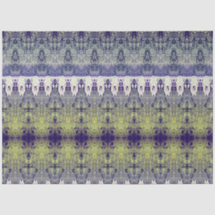 Papel De Seda Tribal Western Purple Yellow Pattern Bull Crânio