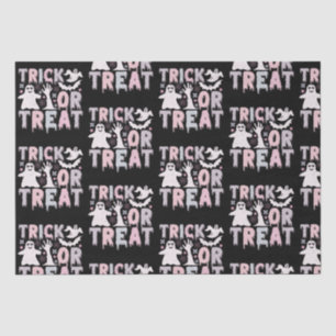 Papel De Seda Trick ou Treine Fantasmas Fora do Dia das Bruxas N