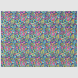 Papel De Seda Trippy Hippy Retro Paisley