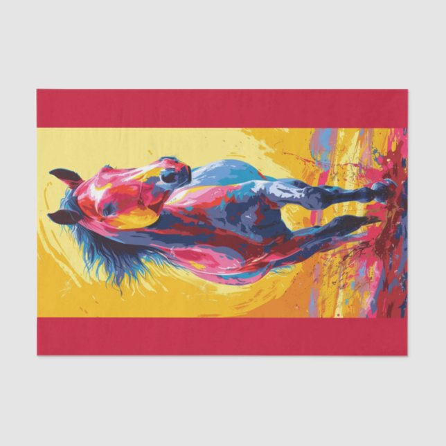 Papel De Seda Tristin, o Cavalo (Frente )