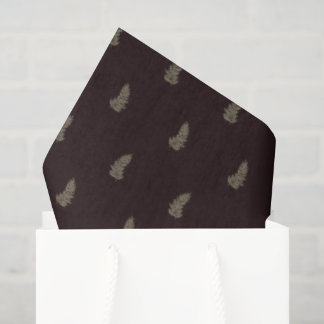 Papel De Seda Tropical Christmas Sage Green Black Palm Leaf
