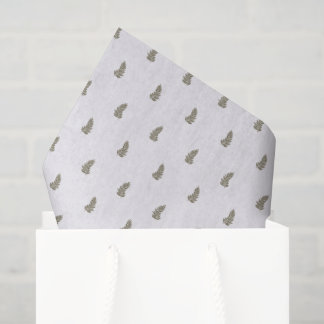 Papel De Seda Tropical Christmas Sage Green White Palm Leaf