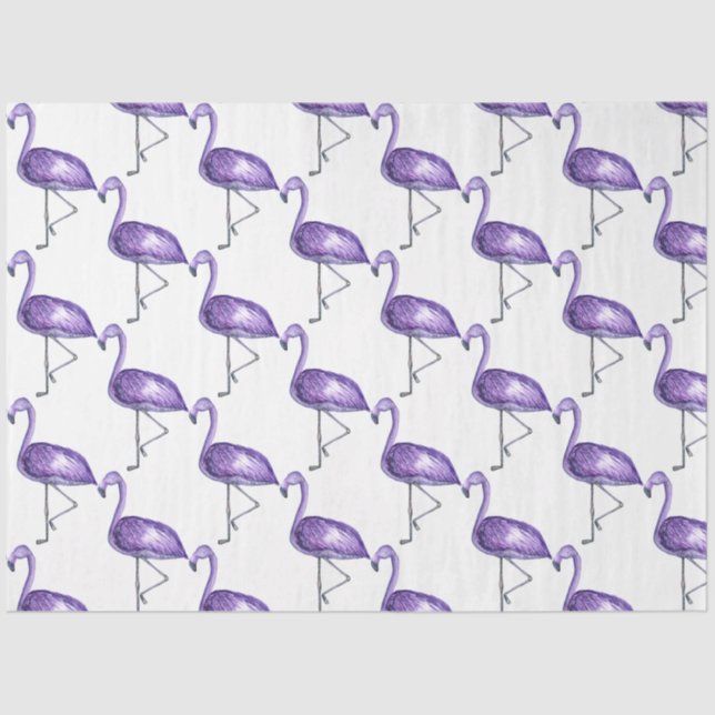 Papel De Seda Tropical Flamingo Series Design 10 (Frente )