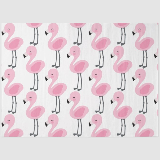 Papel De Seda Tropical Flamingo Series Design 3 (Frente )