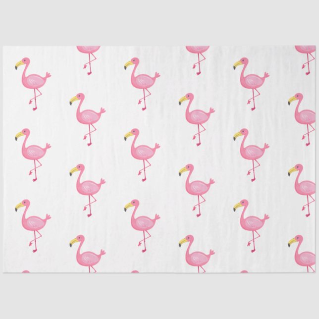 Papel De Seda Tropical Flamingo Series Design 4 (Frente )