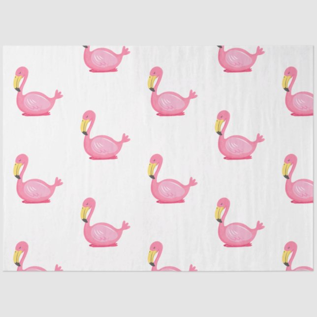 Papel De Seda Tropical Flamingo Series Design 5 (Frente )