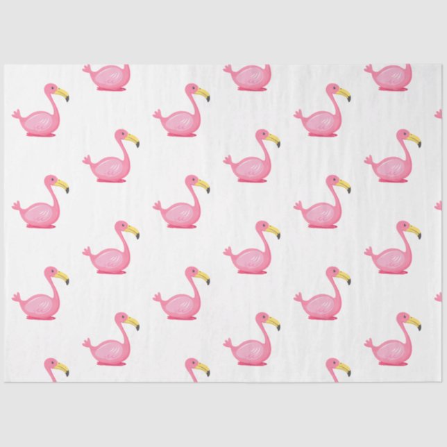 Papel De Seda Tropical Flamingo Series Design 6 (Frente )