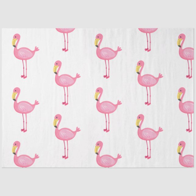 Papel De Seda Tropical Flamingo Series Design 8 (Frente )