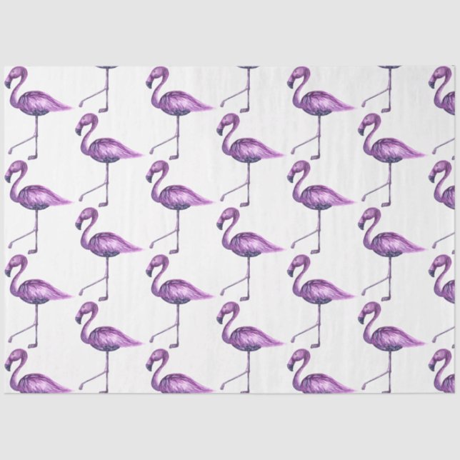 Papel De Seda Tropical Flamingo Series Design 9 (Frente )