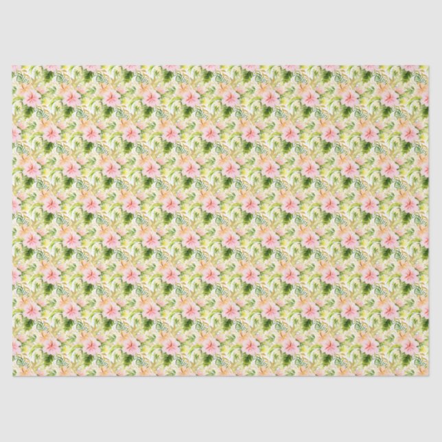 Papel De Seda Tropical Jungle Floral (Frente )