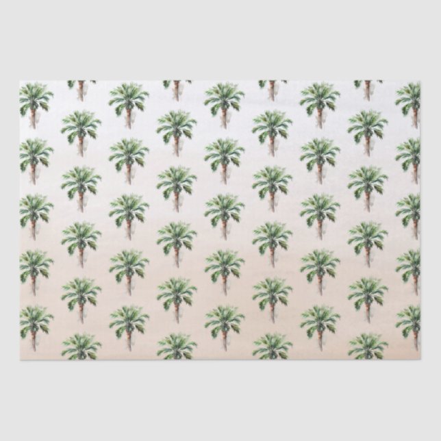 Papel De Seda Tropical Palm Tree (Frente )