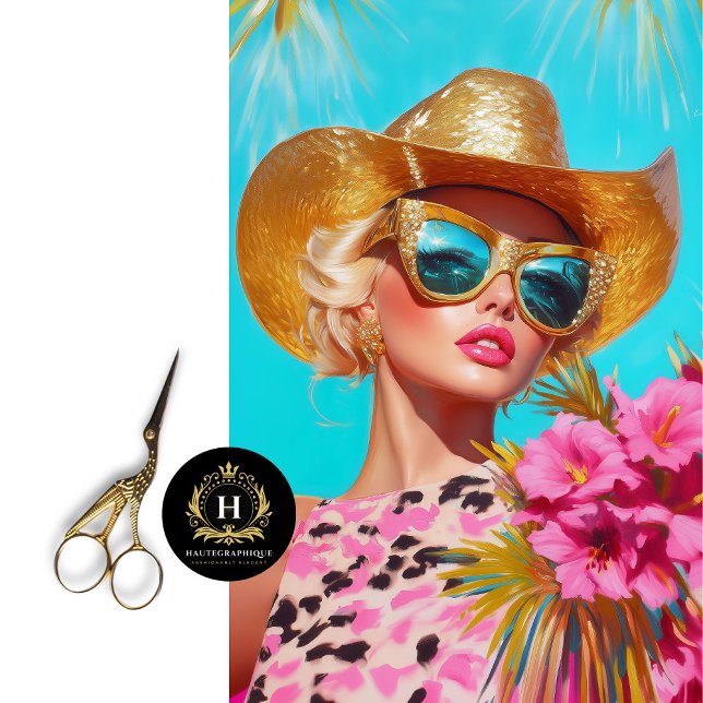 Papel De Seda Tropical Rodeo Glam Decoupagem (Criador carregado)