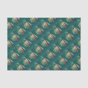 Papel De Seda "Trout Fin" Trout Voo molhado com mosca verde