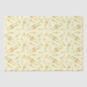 Papel De Seda Trumpet Musician Band Teacher Wrapping Paper