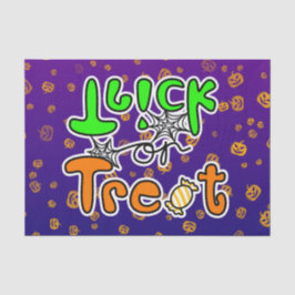 Papel De Seda Truque ou tratamento de festas de Halloween