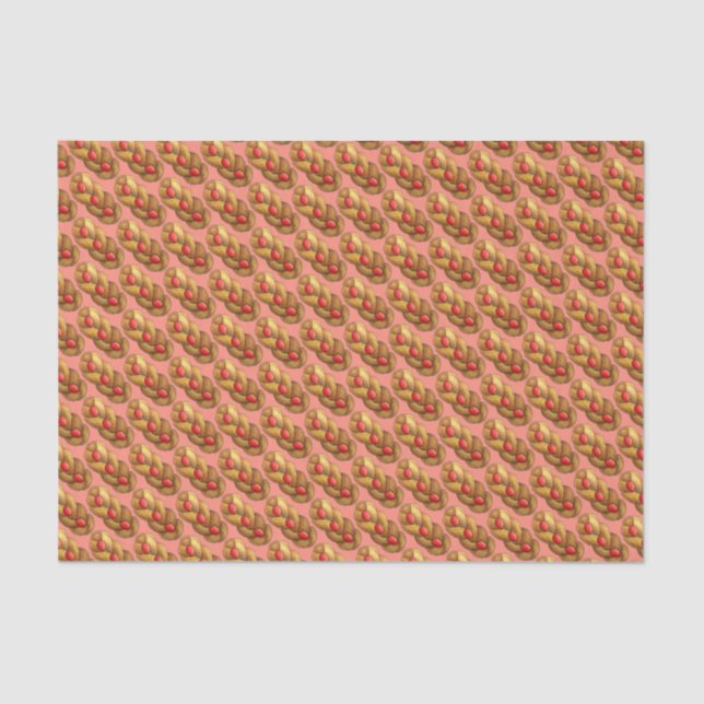 Papel De Seda Tsoureki, Comida de pão de Páscoa de feriado armên (Frente )