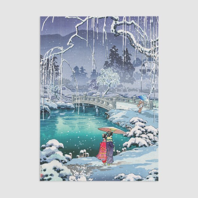 Papel De Seda Tsuchiya Koitsu - Neve Primavera em Maruyama (Criador carregado)