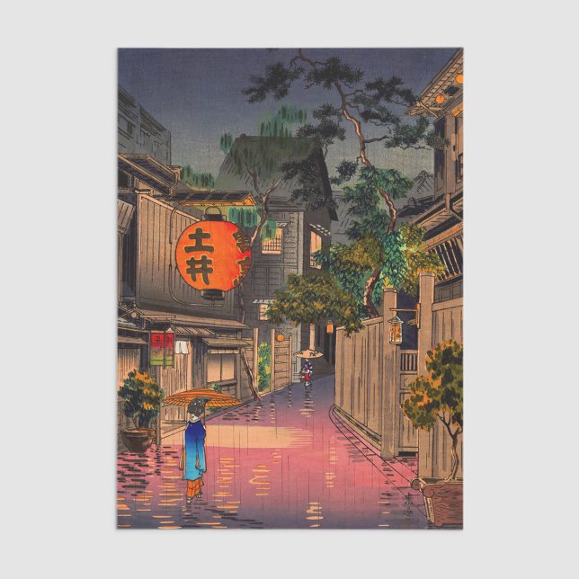 Papel De Seda Tsuchiya Koitsu - Noite em Ushigome (Criador carregado)