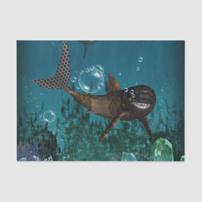 Papel De Seda Tubarão-galo (Frente )