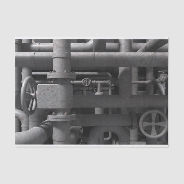 Papel De Seda Tubulações e válvulas (Frente )