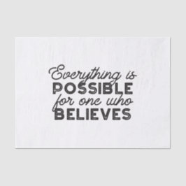 Papel De Seda Tudo é possível para quem acredita