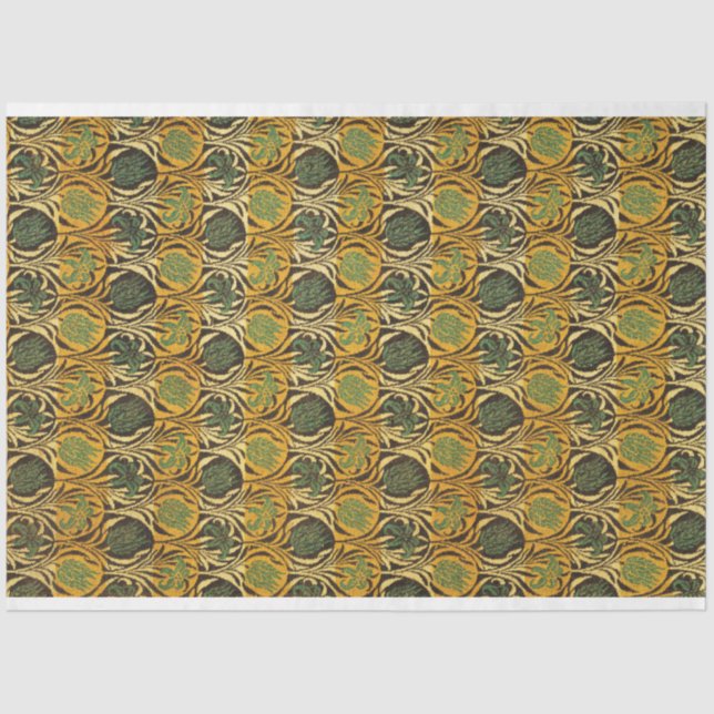 Papel De Seda Tulip e Lily Pattern (por William Morris) (Frente )