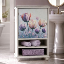 Tulipa Lavanda Floresce Decoupage