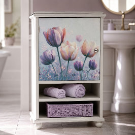 Papel De Seda Tulipa Lavanda Floresce Decoupage