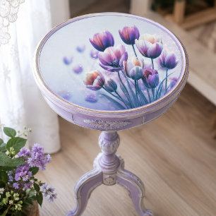 Papel De Seda Tulipa Resplendor Lavanda Decoupage