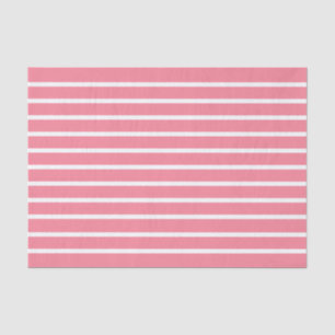 Papel De Seda Tulipa Rosa Com Stripes Brancas