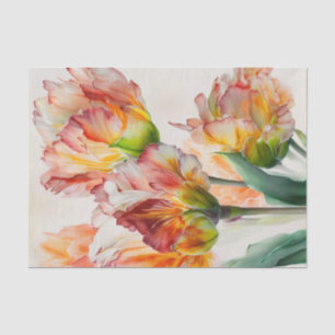 Papel De Seda TULIPMANIA 4/6 designs de tulipas de papagaio desl