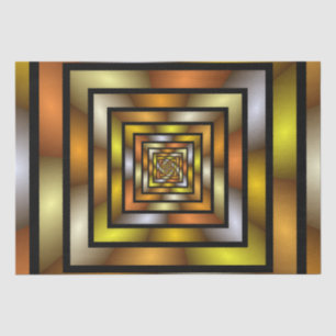 Papel De Seda Túnel Luminoso - Gráfico Fratural Trippy