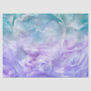 Papel De Seda Turbilhão de nuvens azul e roxa