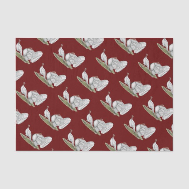 Papel De Seda Turkeys White Holland (Frente )