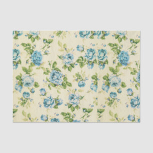 Papel De Seda turquesa, cerceta, vintage floral, victorian,