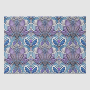 Papel De Seda Turquesa de Lavanda Azul de Art Silver AI