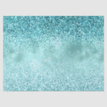 Turquoise Aqua Dourada Glam Glitter