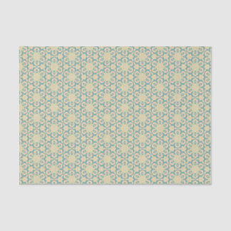 Papel De Seda Turquoise Pistachio Cream Western Modern Damask